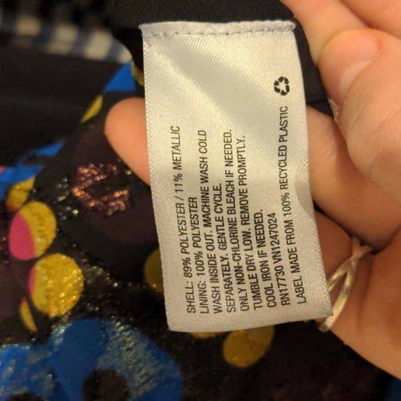 Anna Sui sleeveless metallic dress 20th Anniversary Collection - Picture 12 of 12